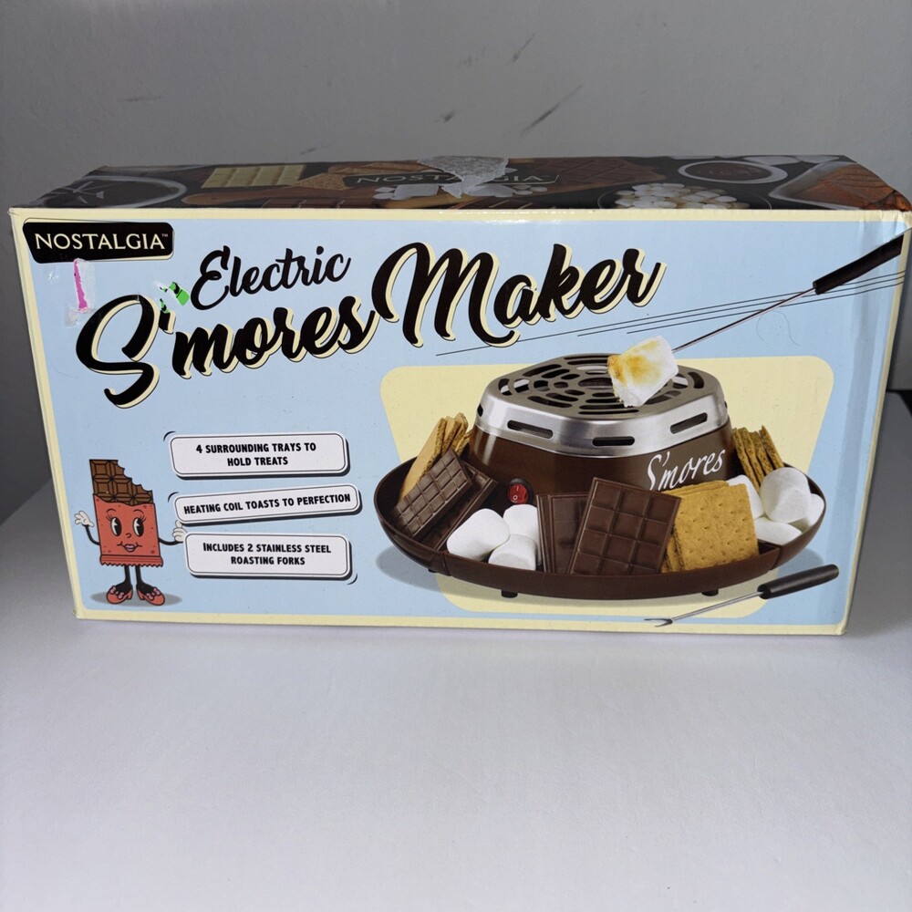 Nostalgia SMM200 S'mores Maker - Brown - BRAND NEW